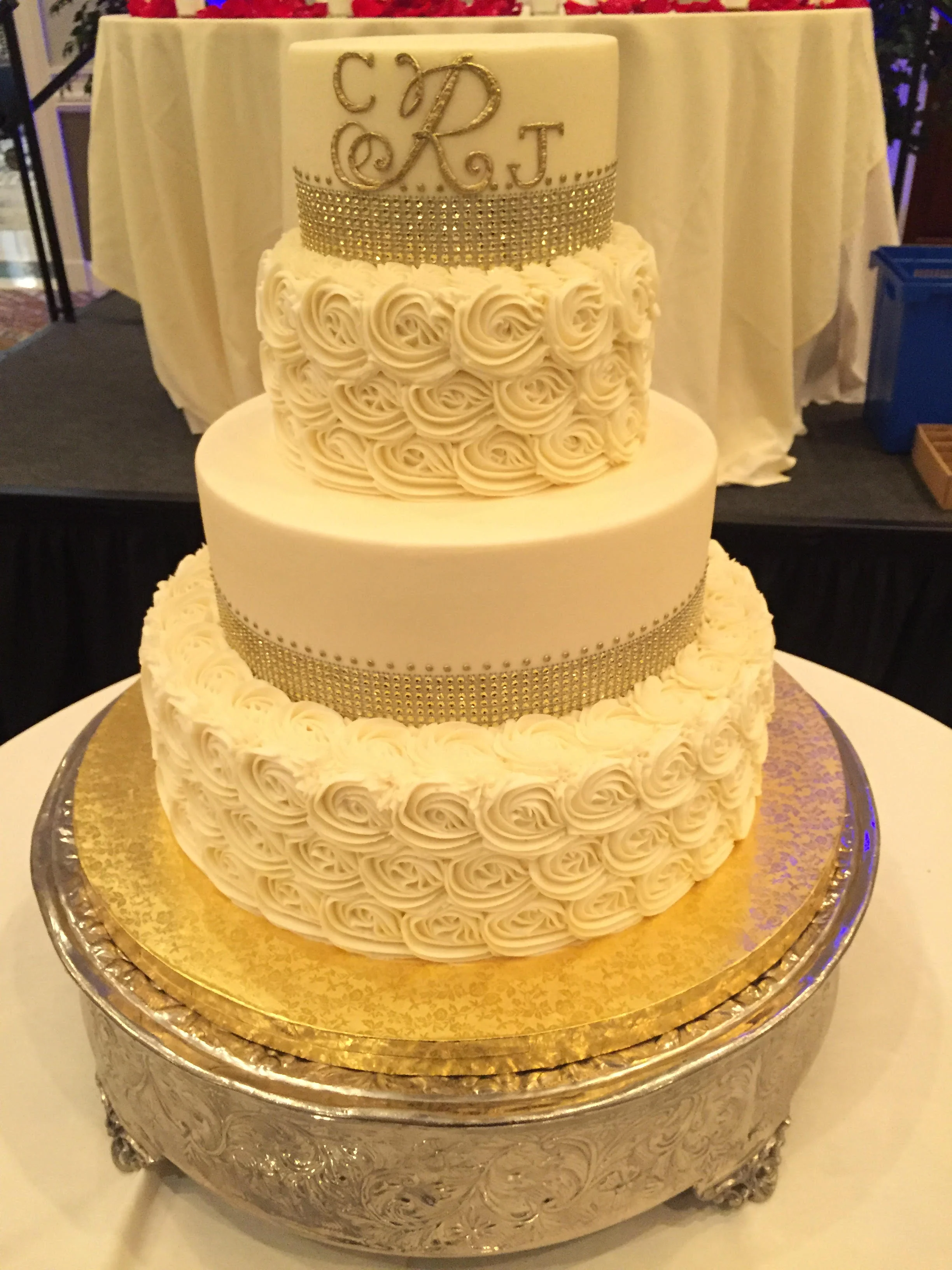 Golden Monogram 4 Tier