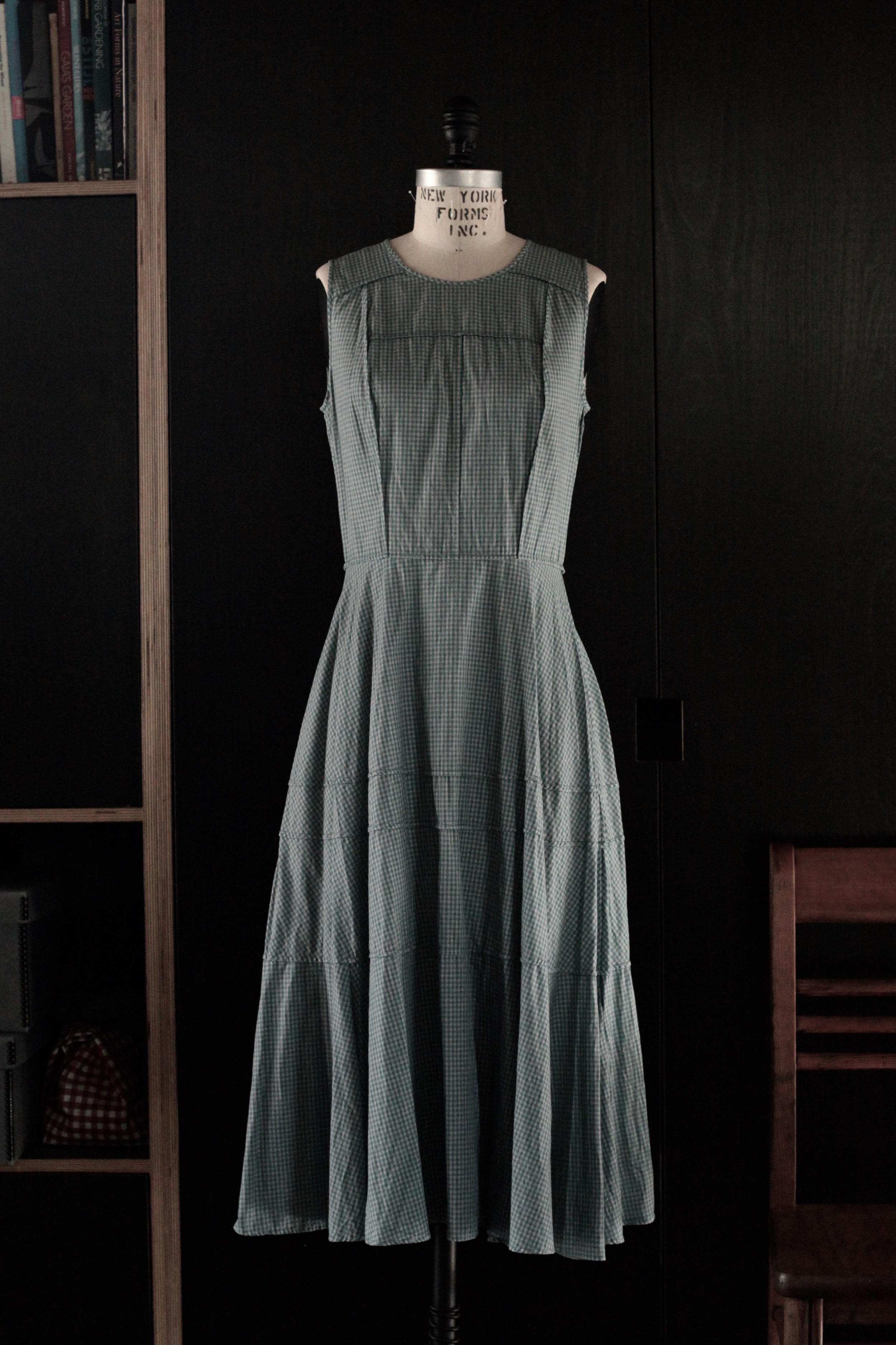 #2018 blackbird dress/cotton gingham
