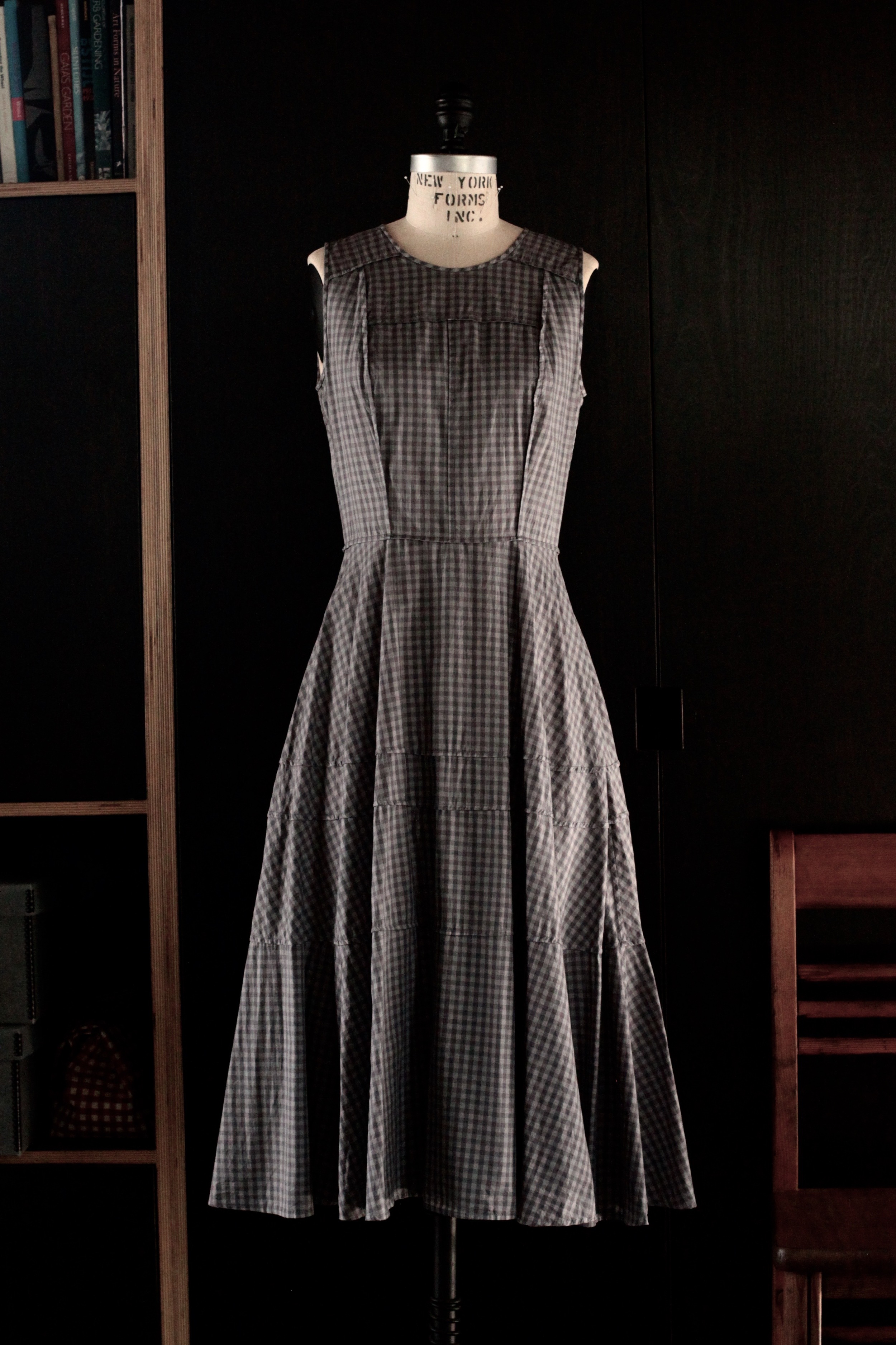 #2018 blackbird dress/cotton gingham