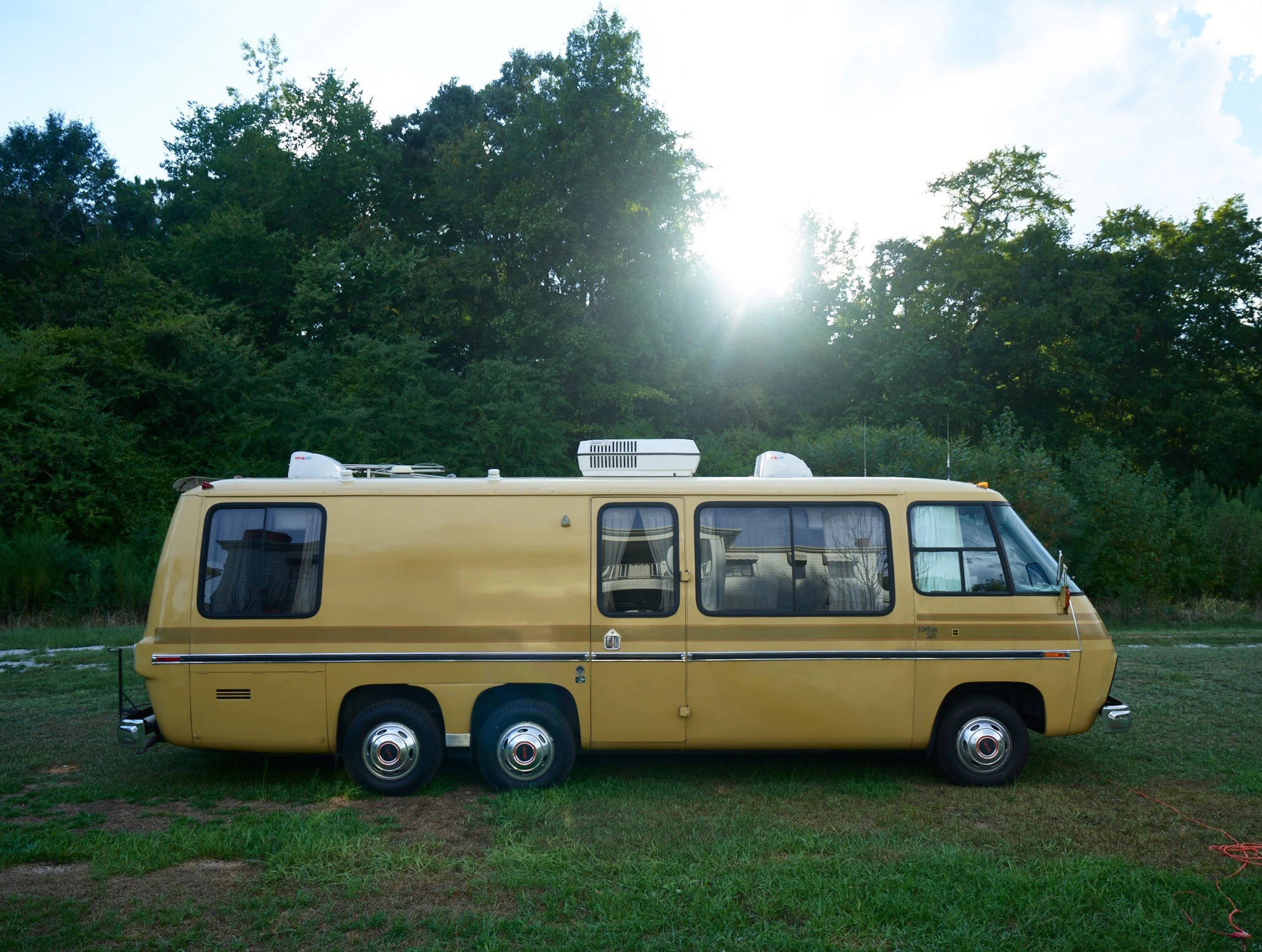 This is my 1974 GMC Eleganza which will be my home as I travel the US indefinitely. 
