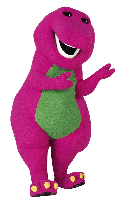 A big purple scapegoat