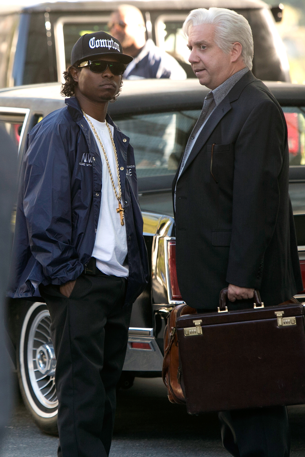 "Eazy, sign these papers. No, don't worry about that clause that says I officially become your dad."