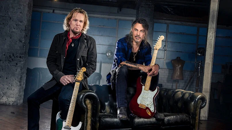 Adrian Smith &amp; Richie Kotzen. Photo Credit: John McMurtie