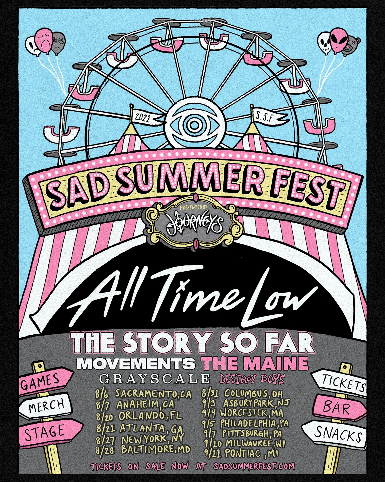 Show Review: Summer 2021 (All Time Low, The Story So and more) - Sacramento, CA — Shameless SF