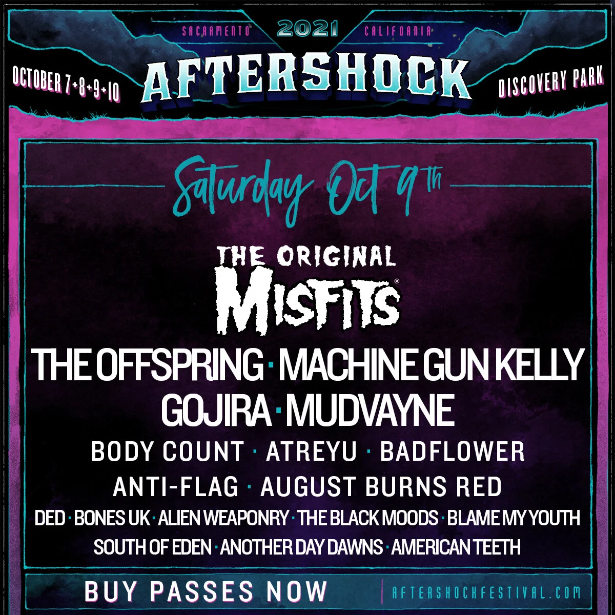 Aftershock Festival Day 3 Recap: The Original Misfits, Mudvayne, The Offspring, Gojira, Machine Gun Kelly and more