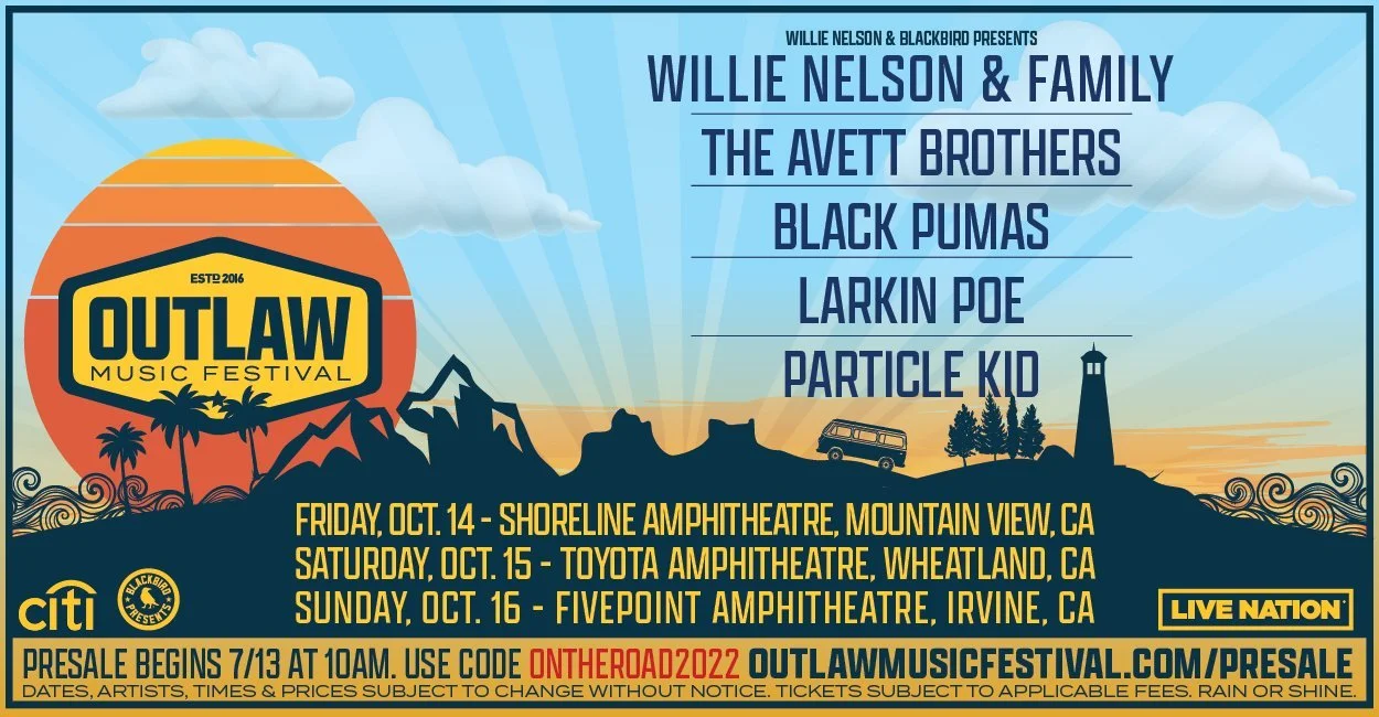 Outlaw Music Festival Tour, Featuring Willie Nelson, Announces 2022 West Coast Dates