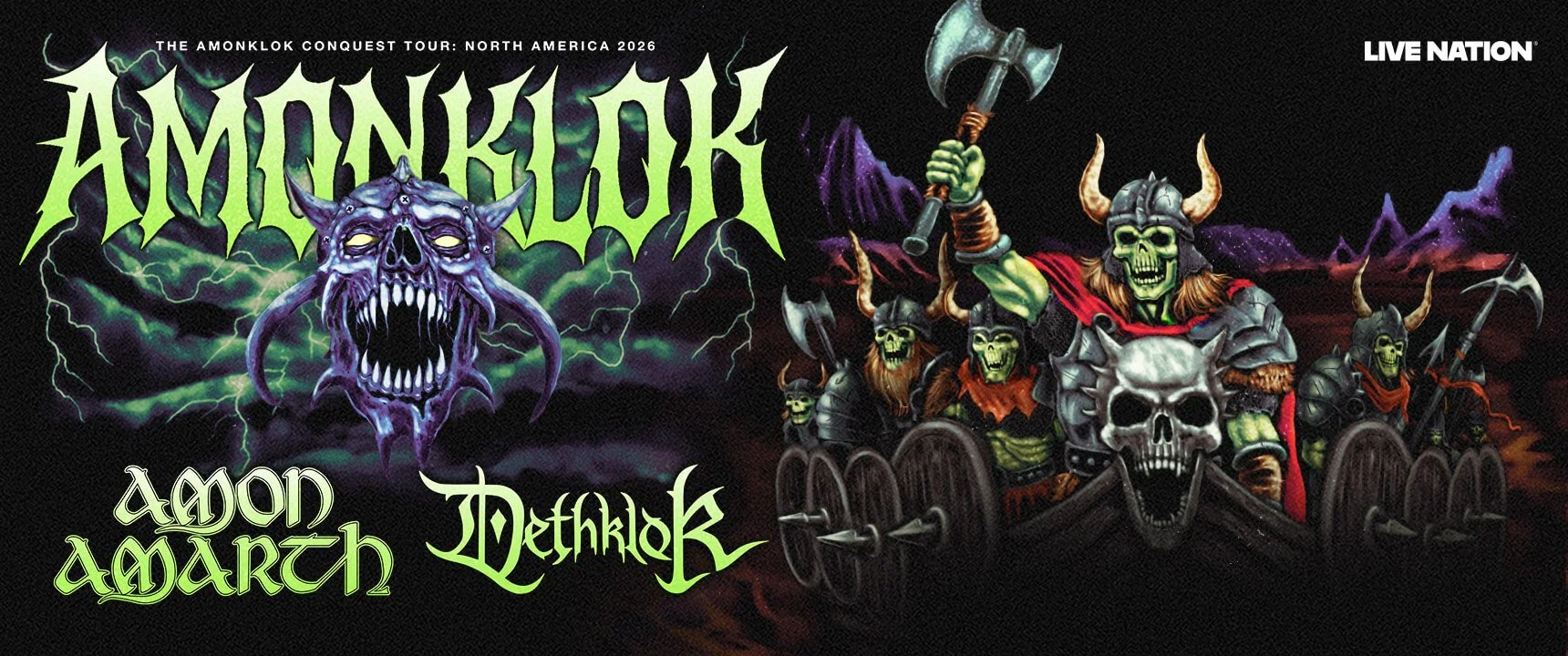 Amon Amarth and Dethklok Announce 2026 North American Co-Headlining Tour