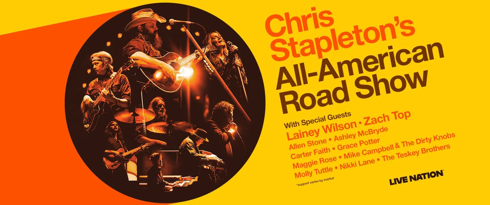 Chris Stapleton Announces 2026 "All-American Road Show" Tour Dates 