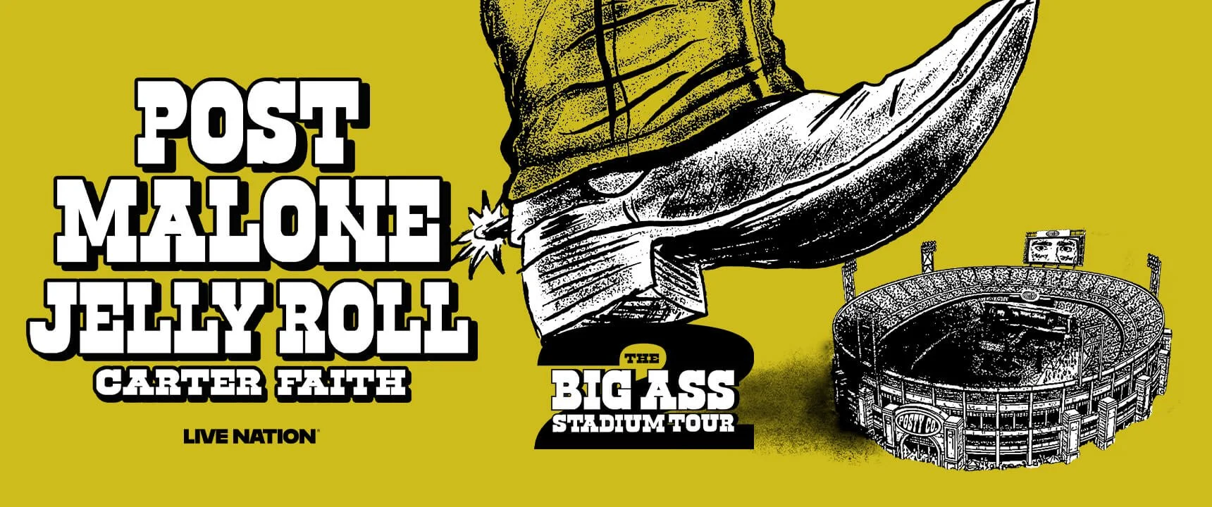 Post Malone and Jelly Roll Announce Second Leg of North American Stadium Tour