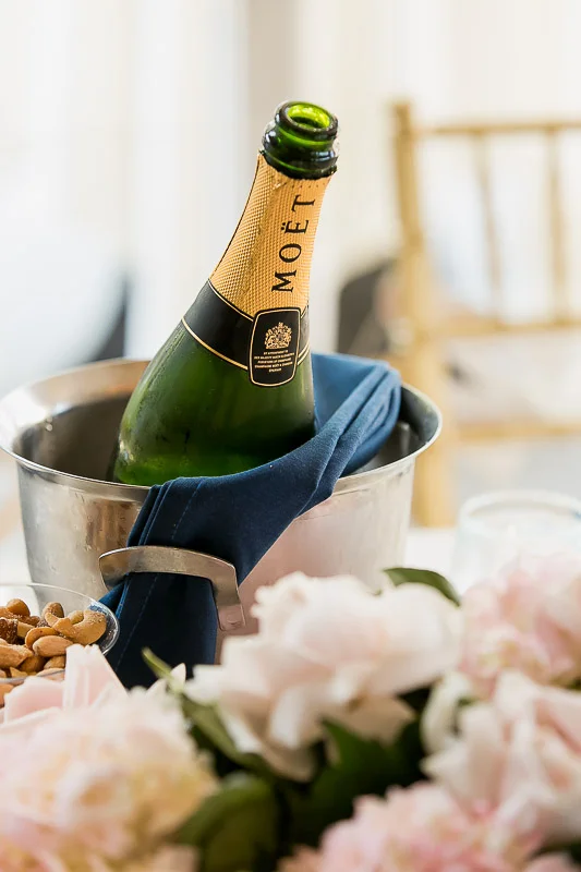  Moet champagne at wedding reception at Summit House Restaurant in Fullerton, CA 