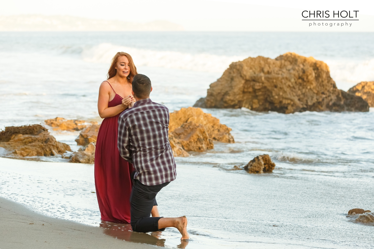 proposal, el matador, engagement, malibu, los angeles, surprise, beach, sunset, southern california, destination, wedding, photographers near me, santa barbara, new york, new jersey