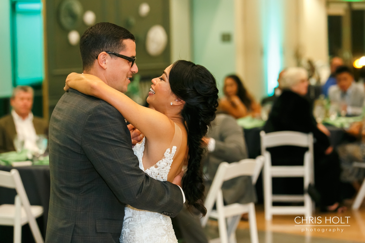 First Dance with Bride and Groom at Fullerton Community Center