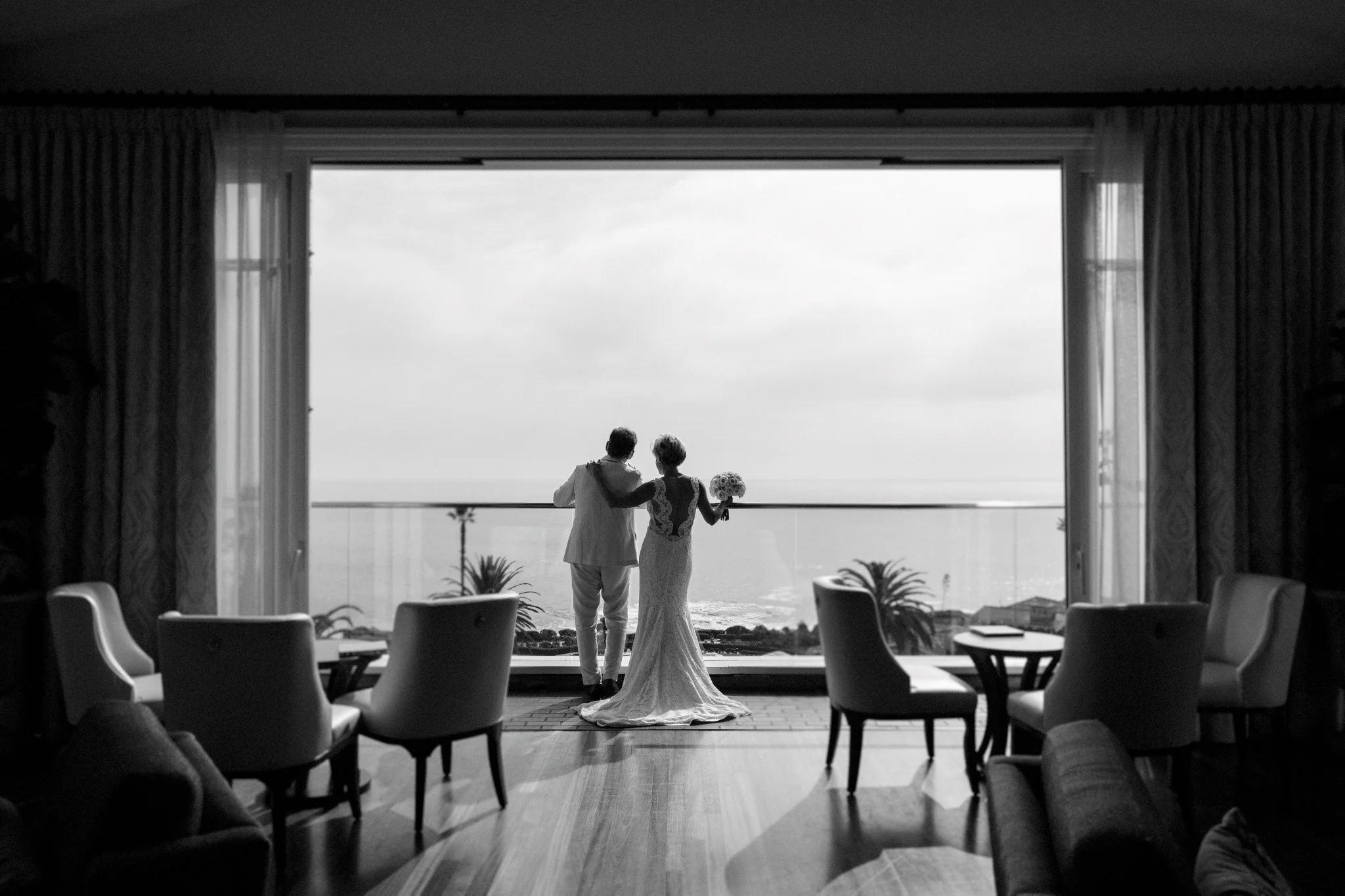 Montage Laguna Beach Wedding Silhouette