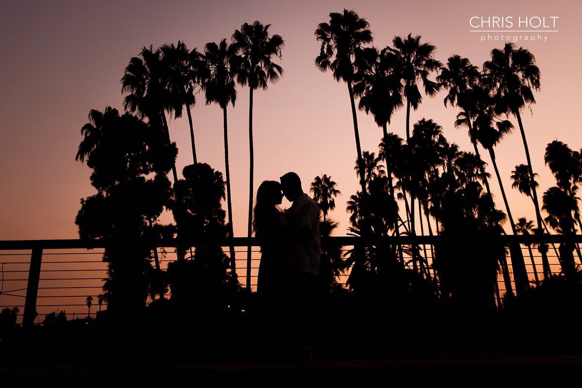 Sometimes we let our clients and photos do the captioning for us. We love this photo for a number of reasons. And we hope you love it for similar reasons.

#chrisholtphotography #love #silhouette #sunset #palmtrees #socal #engagementphotos #bridalpho