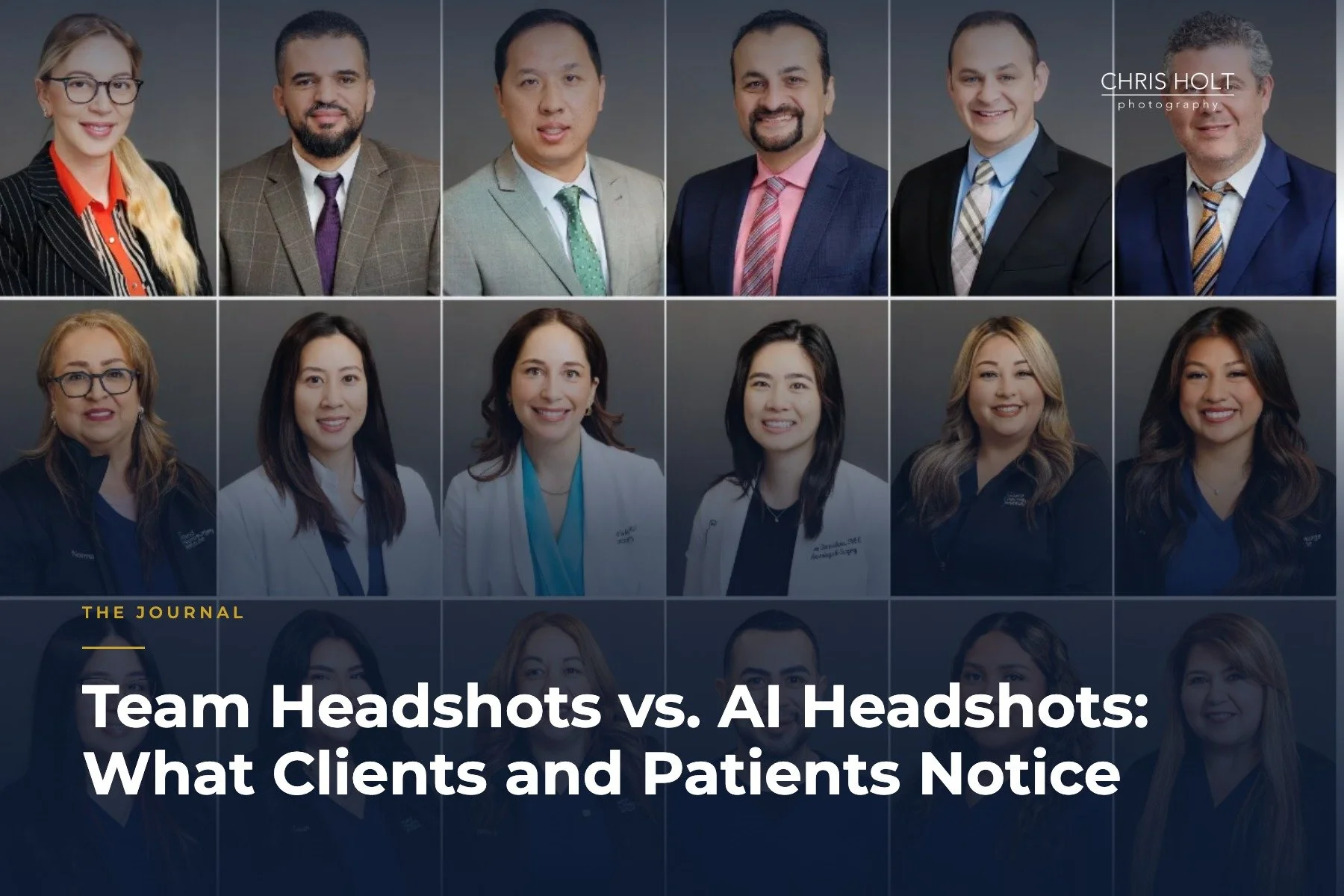 Team Headshots vs. AI Headshots: What Clients and Patients Notice