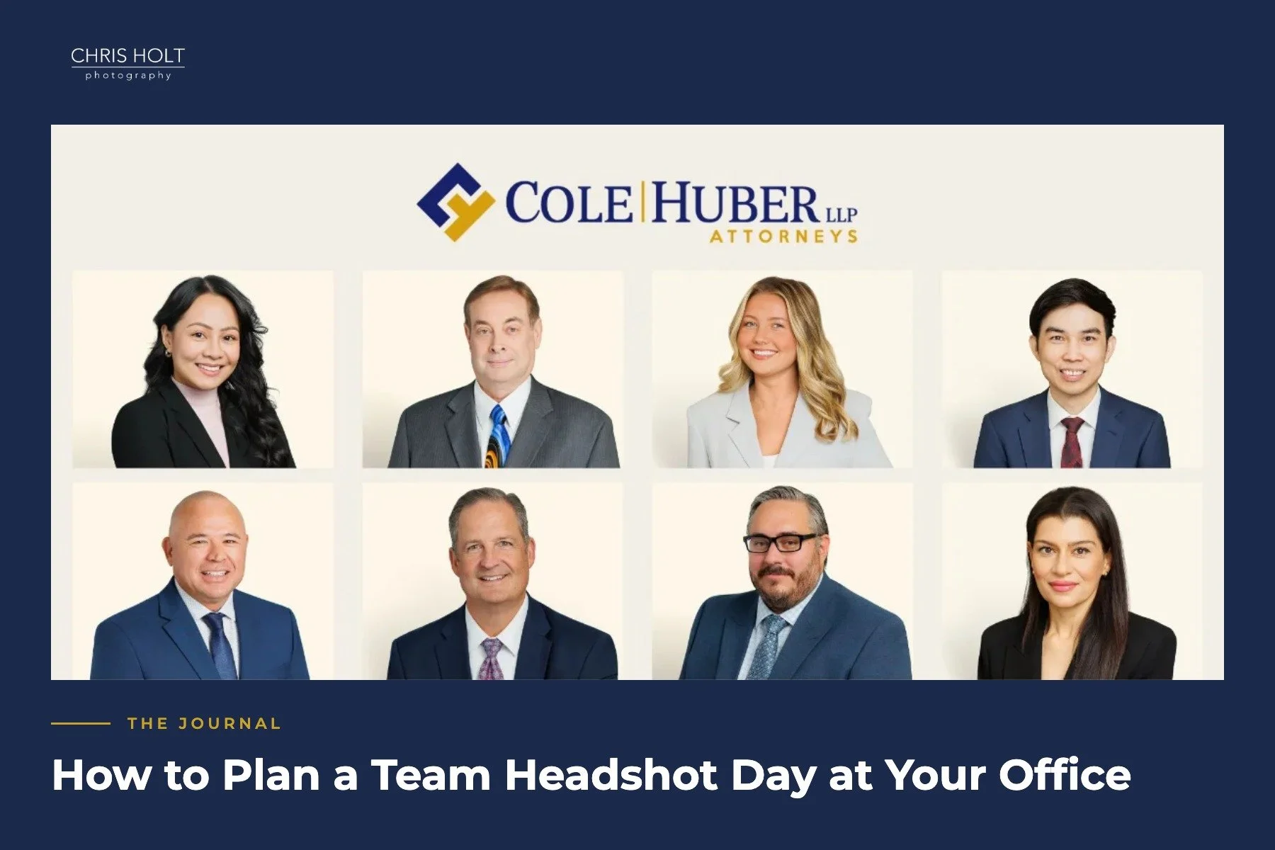 How to Plan a Team Headshot Day at Your Office
