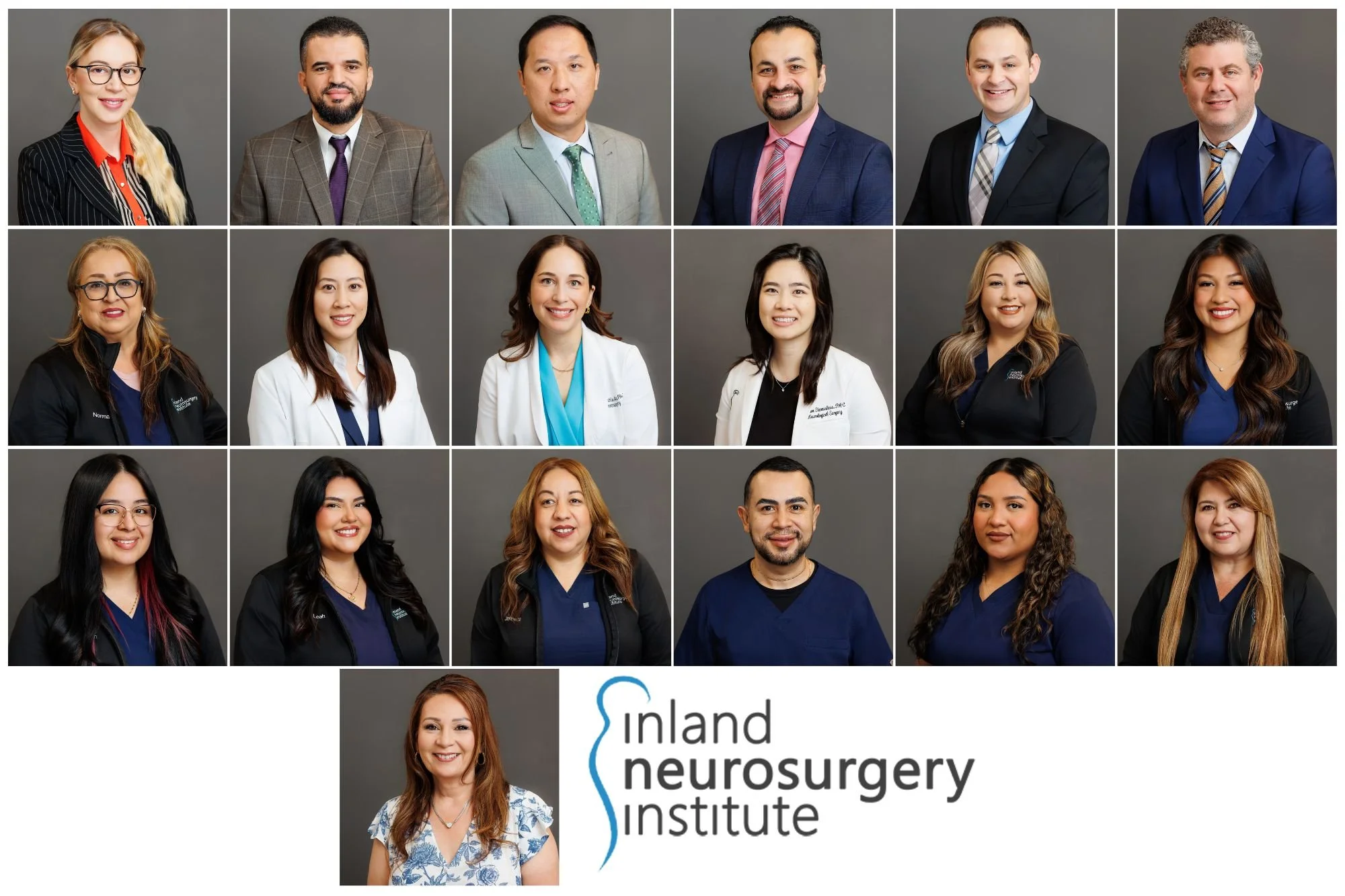 Doctors, Physician Assistants and Medical Staff Headshots for Neurosurgery Firm