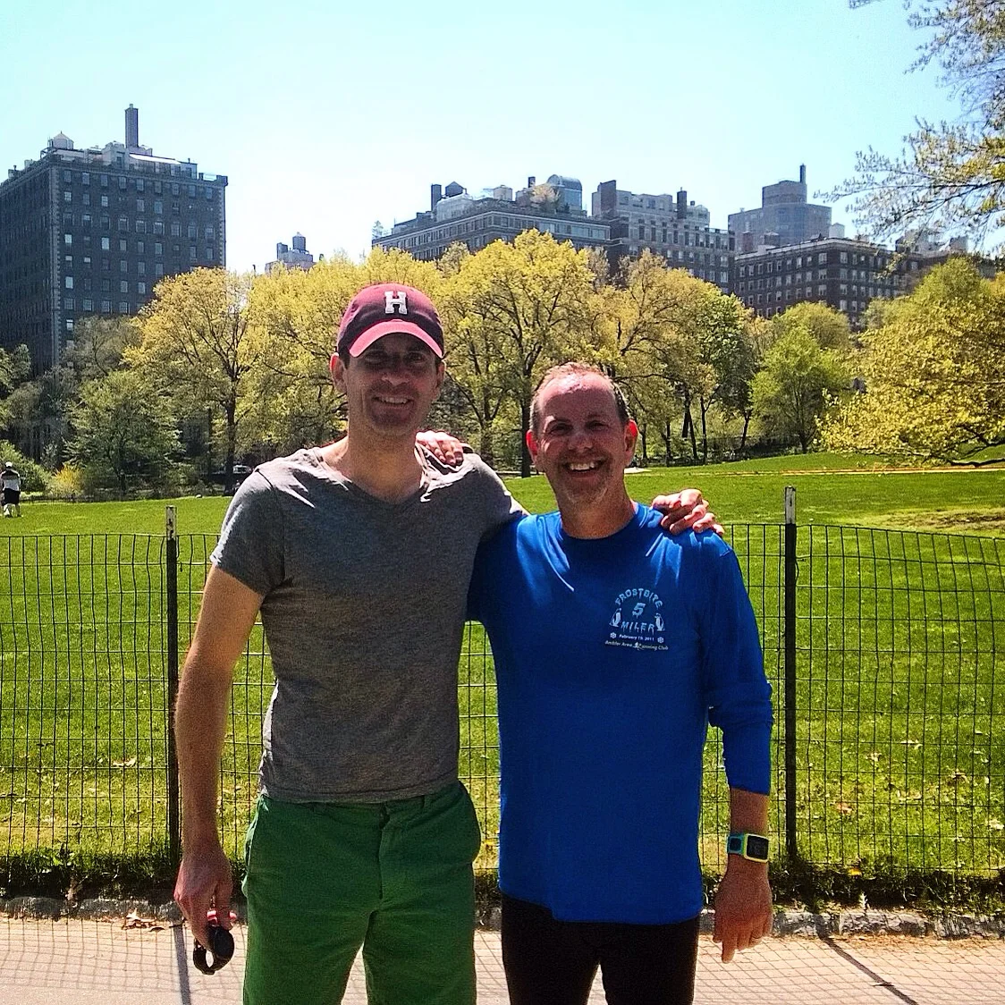 Last workout before his first Half Marathon