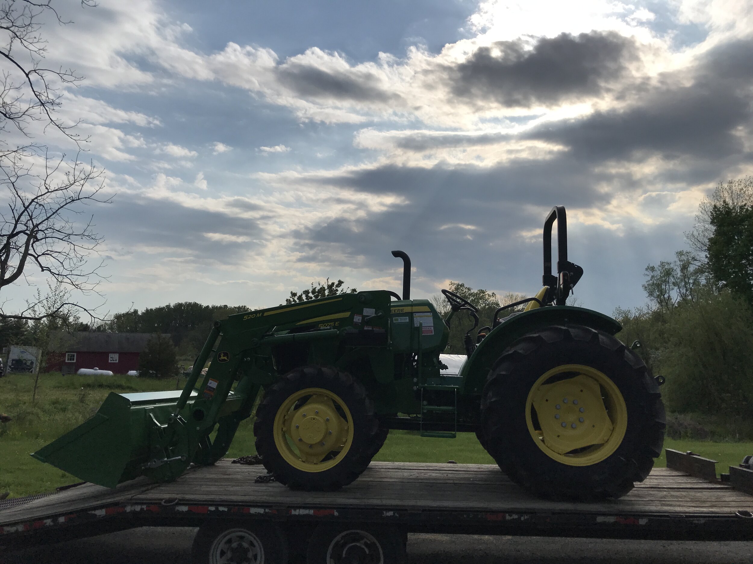  Our new tractor! Hopefully a few less trips to the mechanic this season… (if any one is looking for a tractor we have a few for sale, email me) 