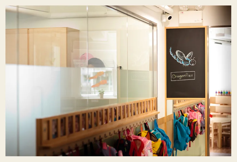 Woodland Preschool classroom animals, Montessori Academy, Caine Road, Hong Kong. Chalkboard illustrations. The Land of Le Beef.