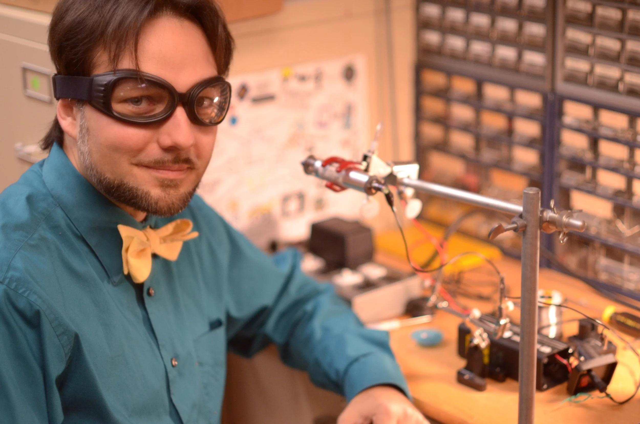 Collimating lasers at Oakland Community College