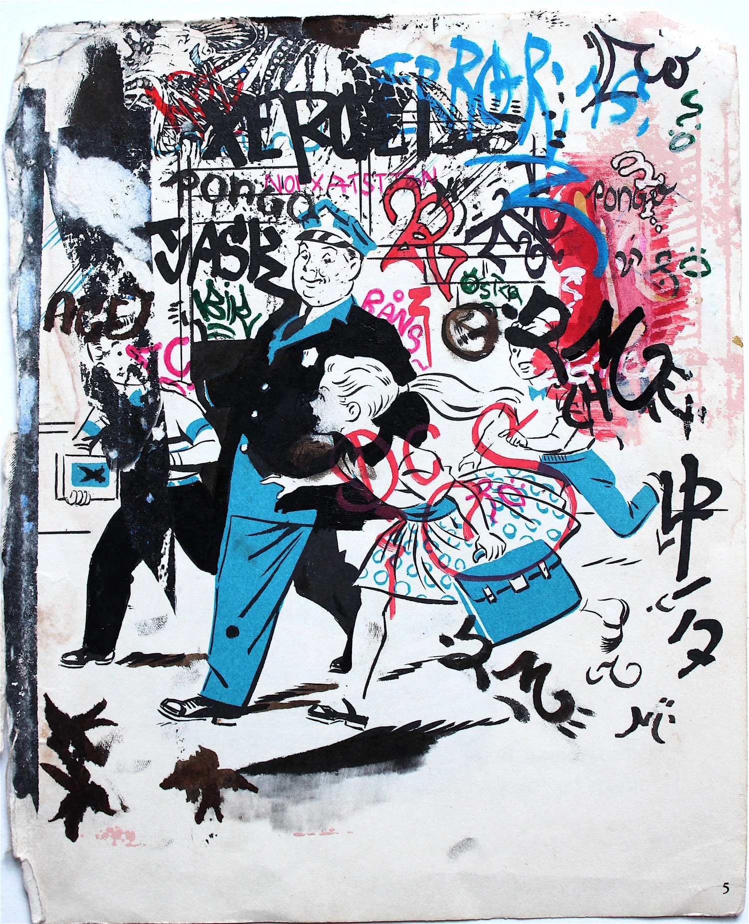 paint marker on appropriated book pg. 5