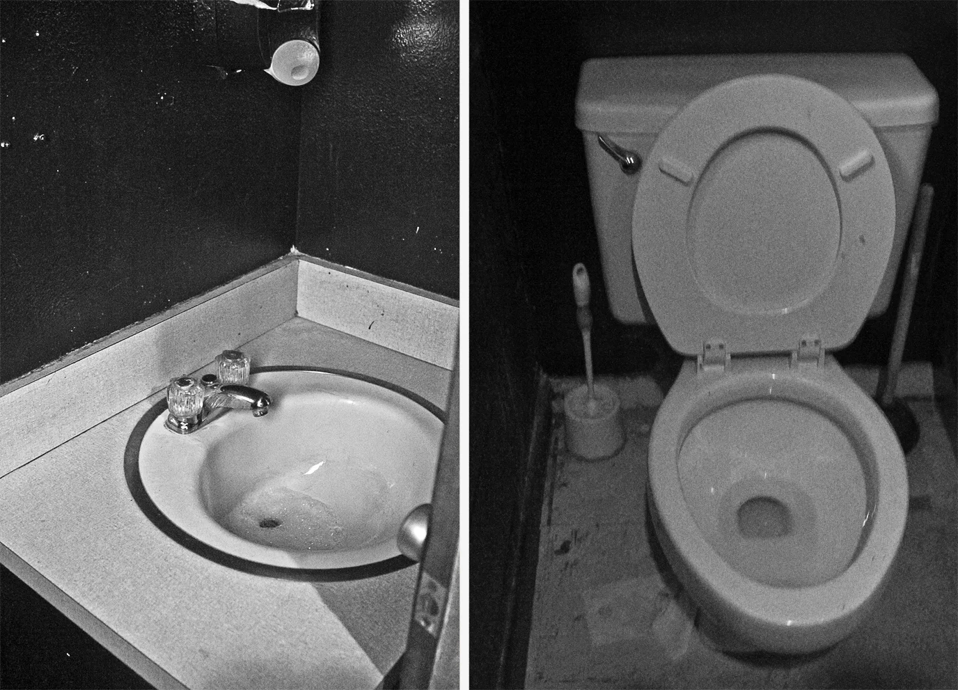 The men's room at Recycled.
