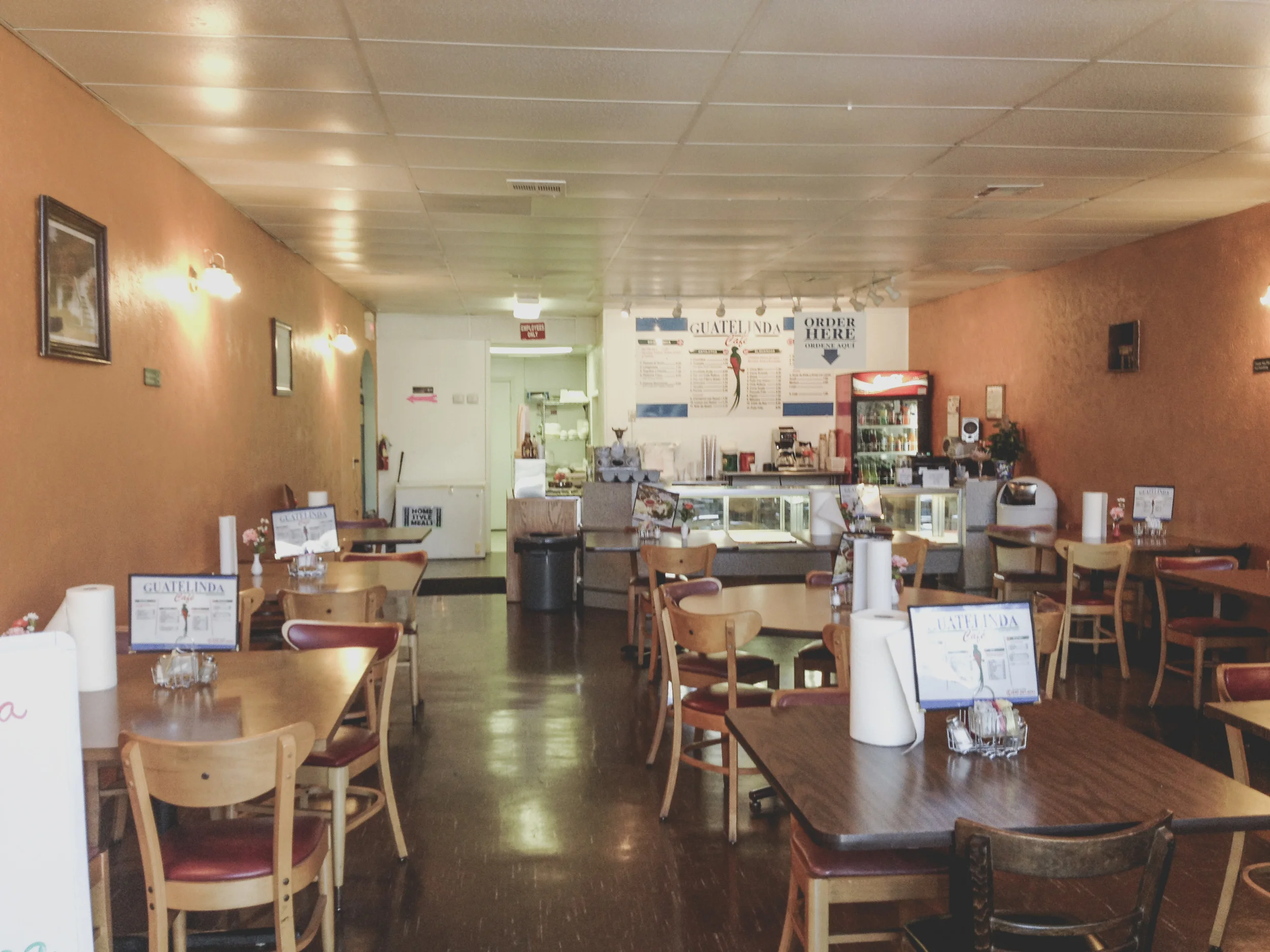 Guatelinda Cafe on Elm St. in Denton, TX.