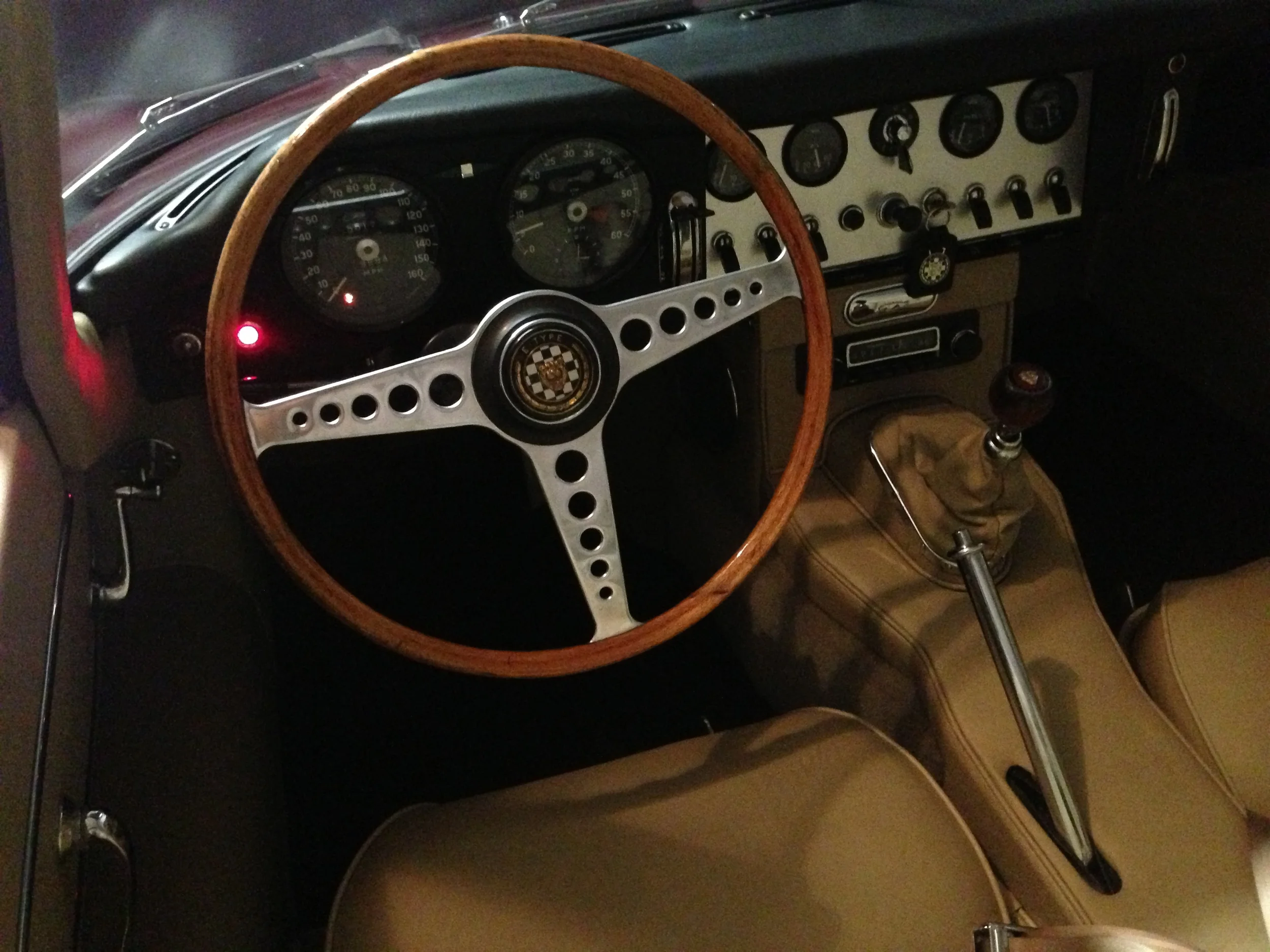 Some friends on the square happen to have a '63 Jaguar... you may have seen our own Glen Farris zipping around the square when they gave him the keys last Thursday night... 