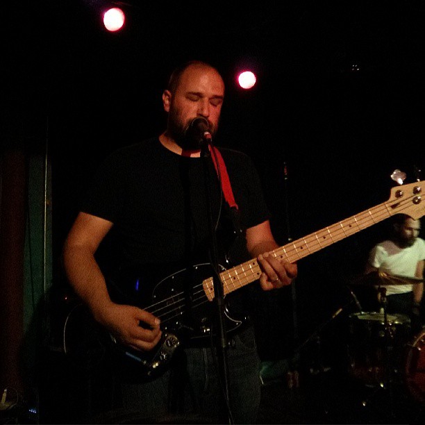 Reader Josh Piers (@JoshPiers) shared his photo of Overseas' David Bazan singing at Dan's Silverleaf last Thursday. Did you make it out to the show? What did you think? 