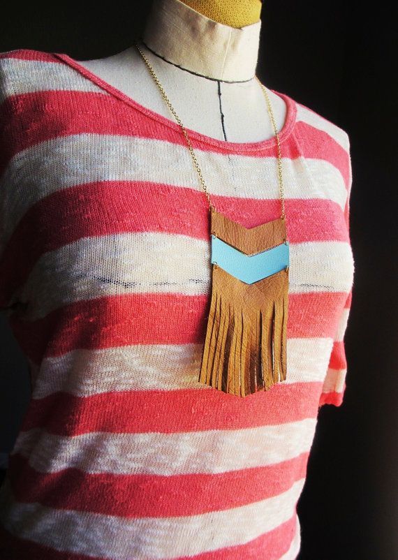 Above: The perfect brown and aqua necklace Left: Allison is the perfect model to show off their jewelry line. 
