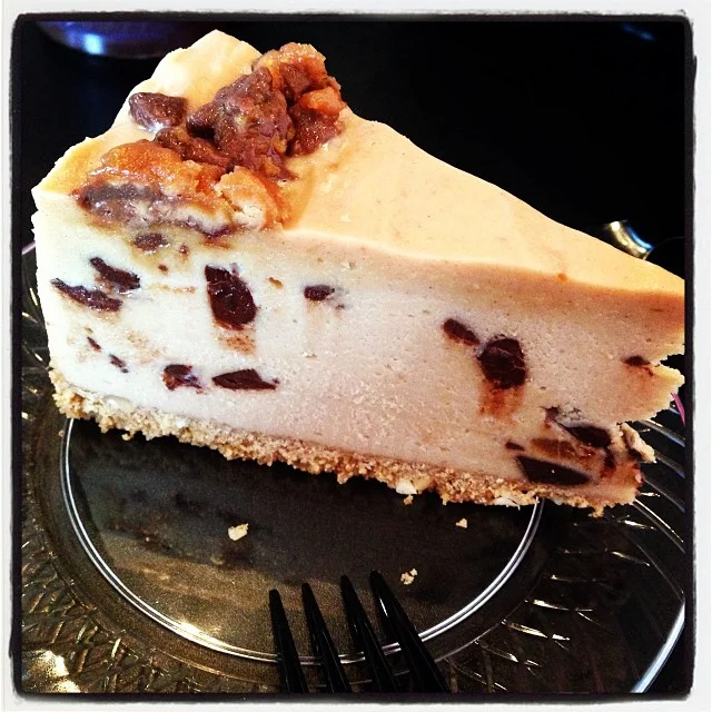 The Day of the Dead fest wasn't the only thing happening this weekend. WDDI readers, being the food loving fatties that we all are got our fair share of eatin' in. Hutch snagged this shot of Crickle and Co.'s peanut butter cheesecake. 