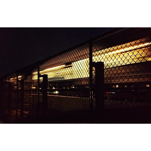 We checked out Loop 288's pedestrian bridge at night. Still a fun walk, but could definitely use some additional lighting up there. The current ambiance is very "mugging friendly."