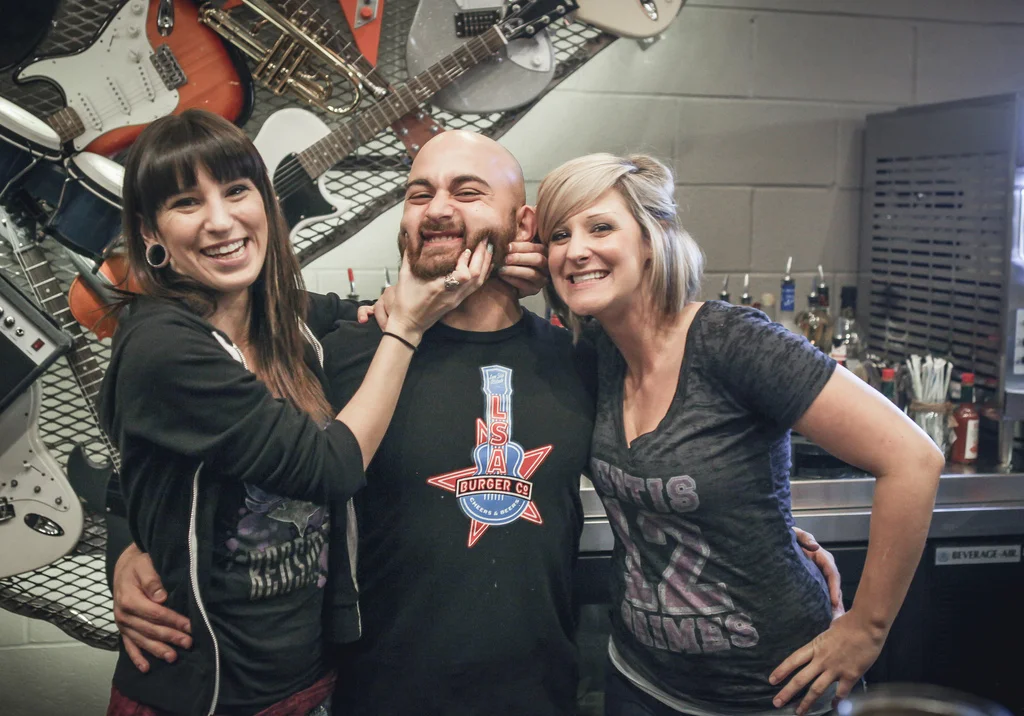 Just a few of those friendly bartenders. 