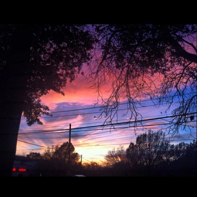 Denton got some badass sunsets last week. This was just one of 'em. Photo by Jessica Hume . 