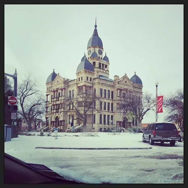 Some leftover icey courthouse shots from Icemageddon courtesy of @autumnlynn10 . 