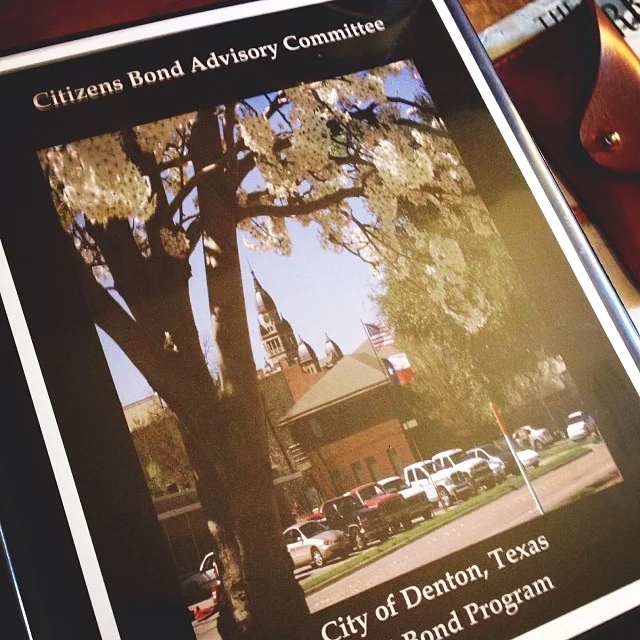 The binders for the 2014 Citizens Bond Advisory Committee are ginormous this year, y'all. 