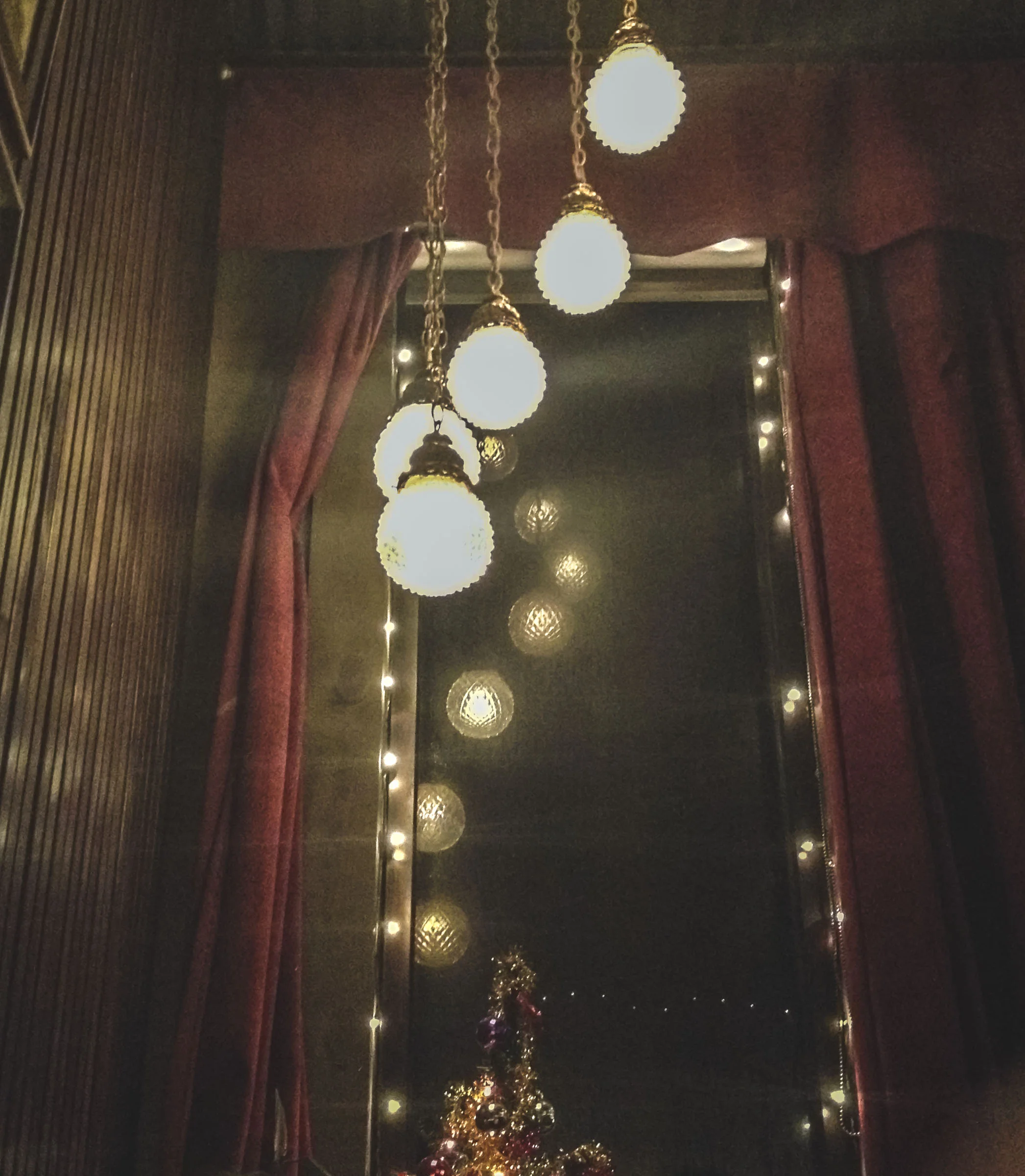 Paschall's always just looks a little Christmas-y to us, but a tree always helps, too. 