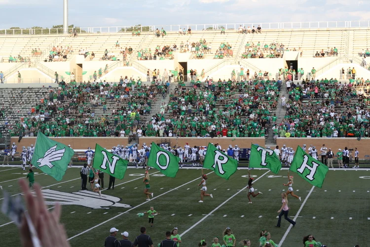 UNT Football had us actually attending games this year. 