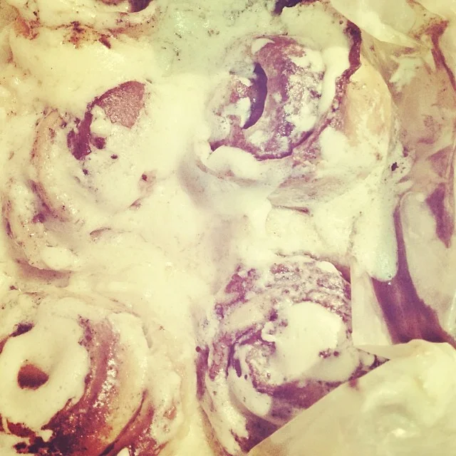 Let's start this Monday off strong with some food porn. Did you know that you can order "mini cinnamon rolls" from Royal's Bagels for events such as meetings if you order them ahead of time? We made Saturday's bond meeting that much better by showin…