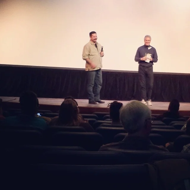 Sean Starr ( whom we interviewed last spring ) was on hand and taking questions for a screening of Sign Painters, the movie he is also featured in. Photo by Todd Spigener. 