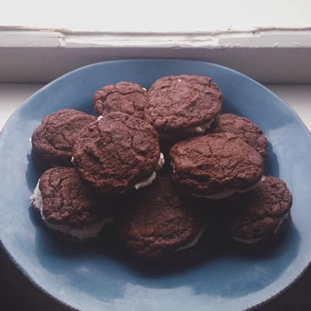 Homemade oreos. Photo by Gabe Bunch . Are they double stuffed, though? 