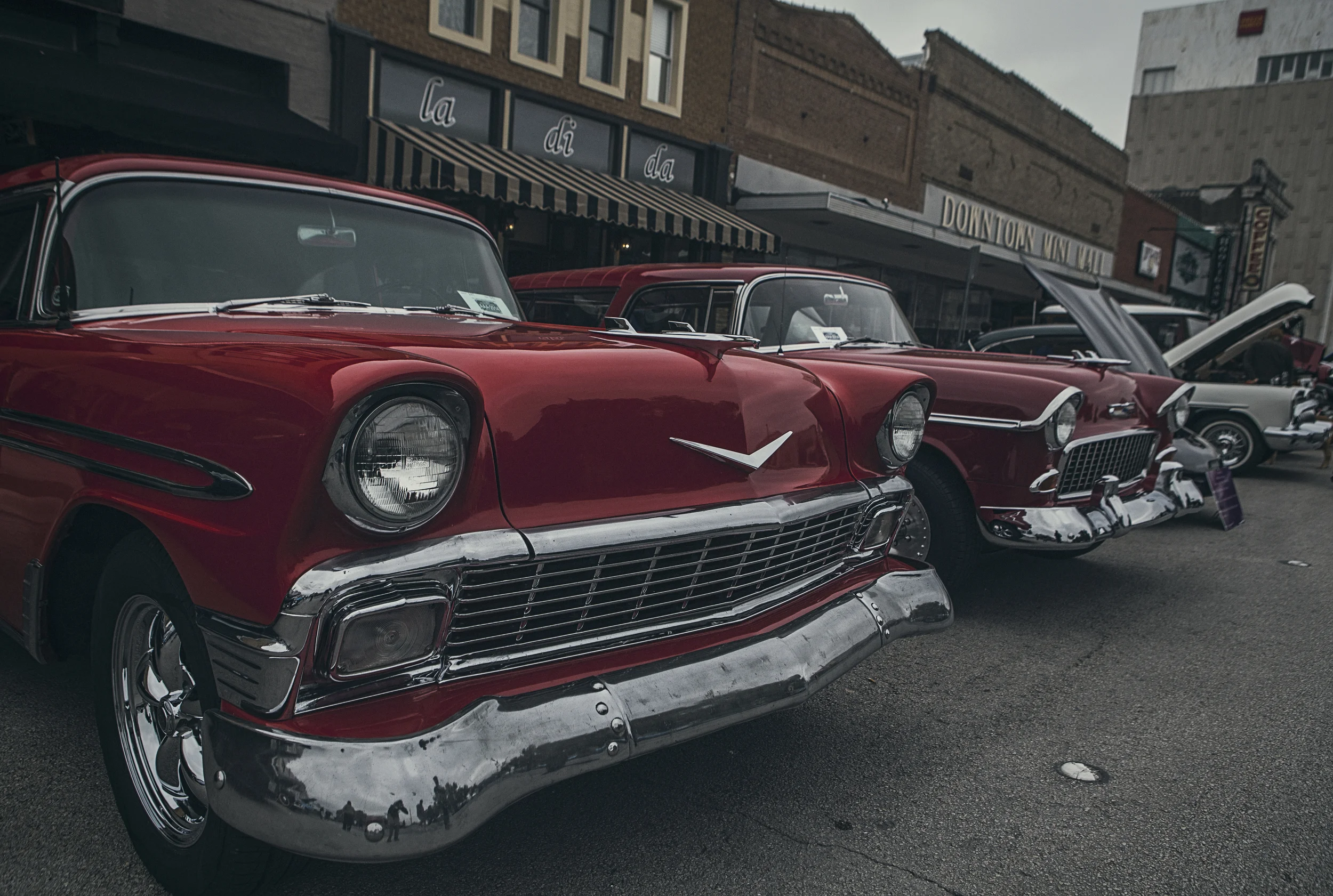 Arts, Antiques and Autos had lots of old, interesting and just plain weird cars strewn about on the square Saturday morning. More photos in a gallery below. 
