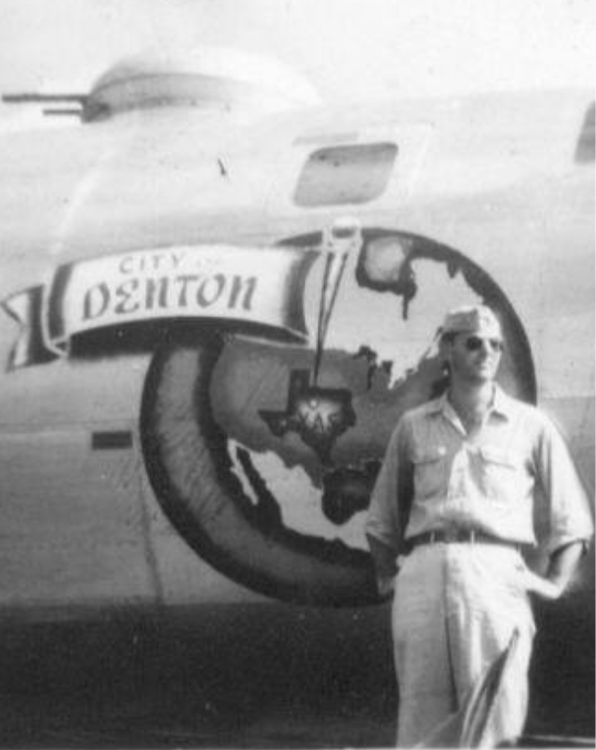 This All-American badass is Col. Carl Storrie (maybe related to Bob Storrie of Travelstead?) in front of his B-29 Superfortress "The City of Denton," possibly of the 314th Bombardment Wing , 20th Air Force during WWII. Photo and backstory sleuthing …
