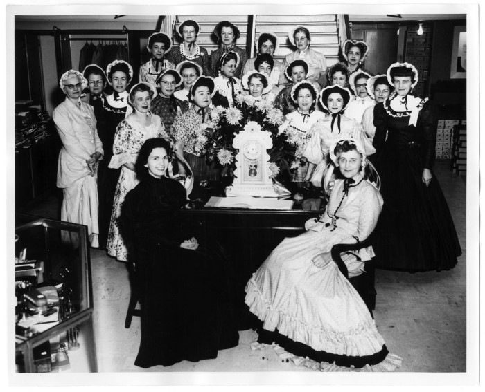 A group of Denton ladies dressed up for the city’s centennial celebration in 1957, ‘cuz we all sure do love an excuse for nifty costumes! Photo from TexasHistory.unt.edu. 