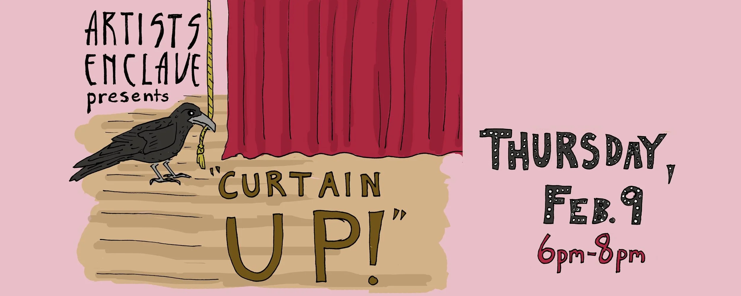 How fast can you spot a Matthew Sallack poster? Check out "Curtain Up!" at the Patterson-Appleton Center for the Arts on Thursday. 