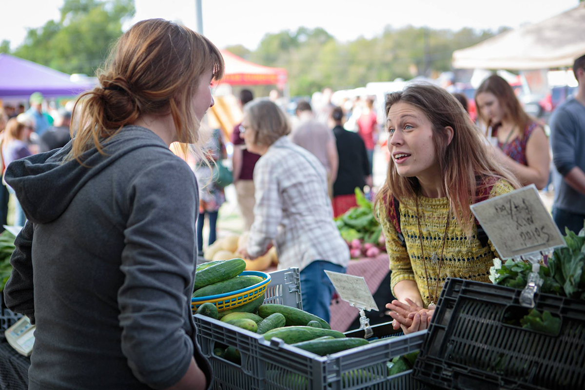 Make sure to swing by the Denton Community Market this weekend! Photo courtesy of dentoncommunitymarket.com. 