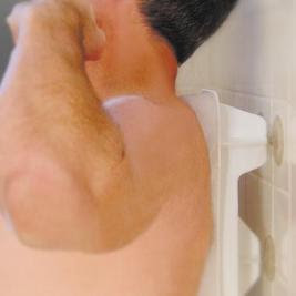 if there's EVER a reason to do the Beyonce Bounce in the shower, here it is. a wall mountable back scratcher. 