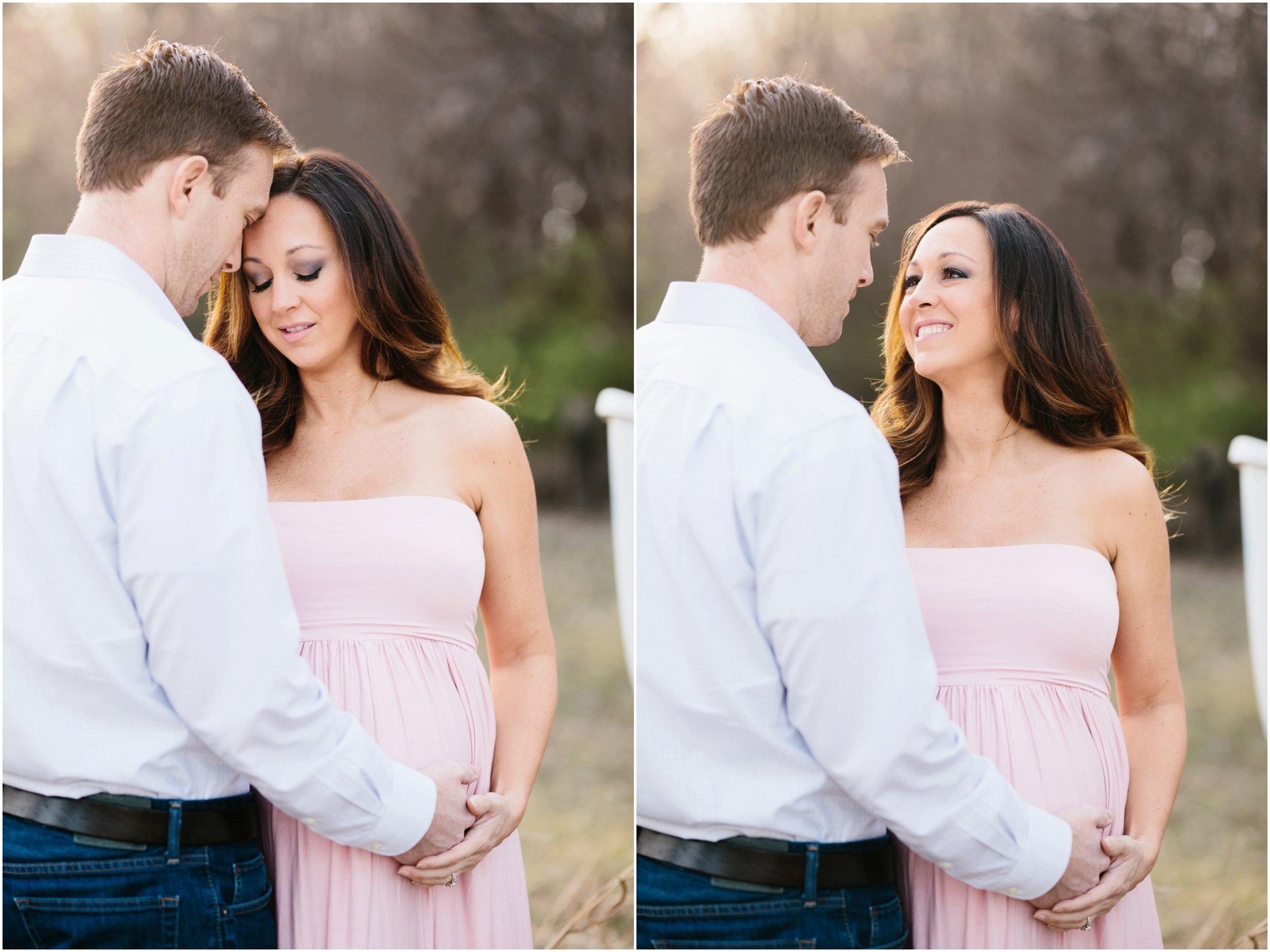 bright and airy maternity photos outside