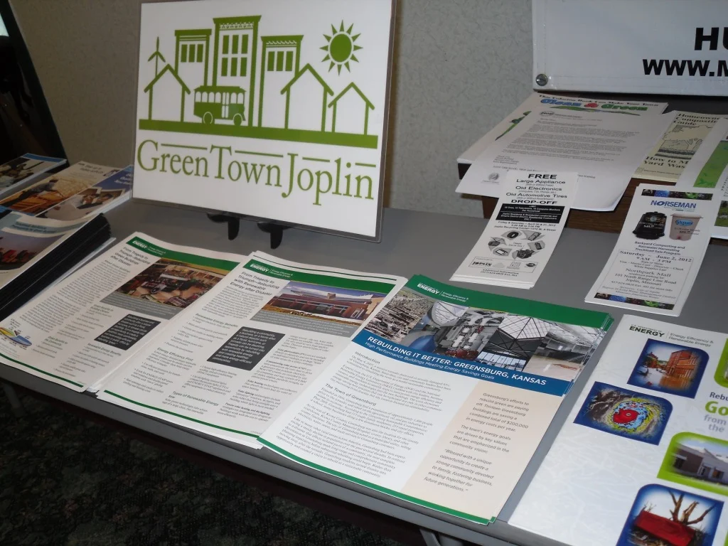 Education materials are displayed at a community event.​